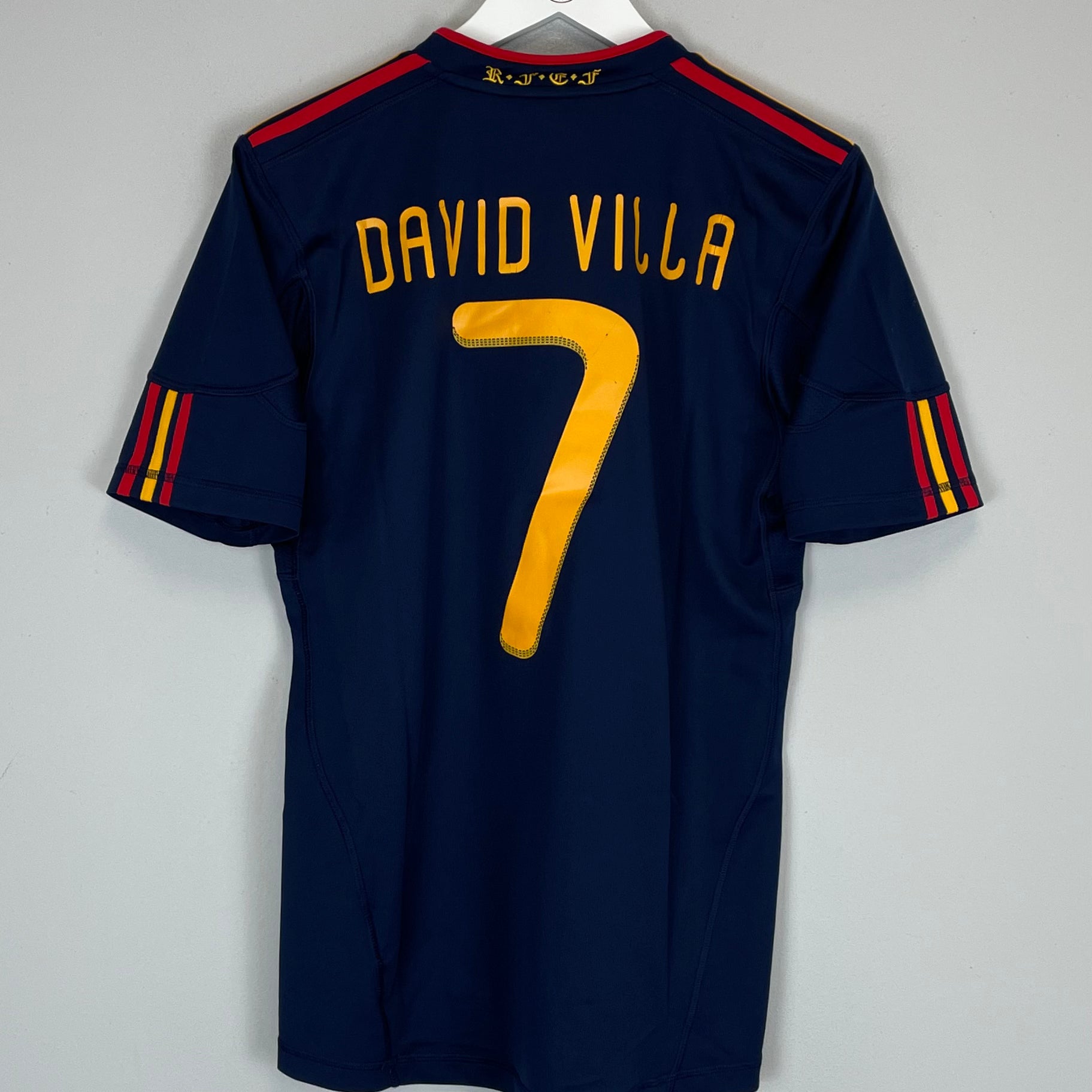 Shop 2010/11 SPAIN DAVID VILLA #7 AWAY SHIRT (S) ADIDAS, classic football shirts, vintage football shirts & retro soccer jerseys at Cult Kits