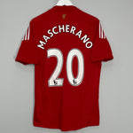 Shop 2008/10 LIVERPOOL MASCHERANO #20 HOME SHIRT (M) ADIDAS, classic football shirts, vintage football shirts & retro soccer jerseys at Cult Kits