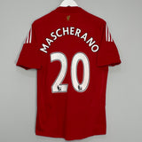 Shop 2008/10 LIVERPOOL MASCHERANO #20 HOME SHIRT (M) ADIDAS, classic football shirts, vintage football shirts & retro soccer jerseys at Cult Kits