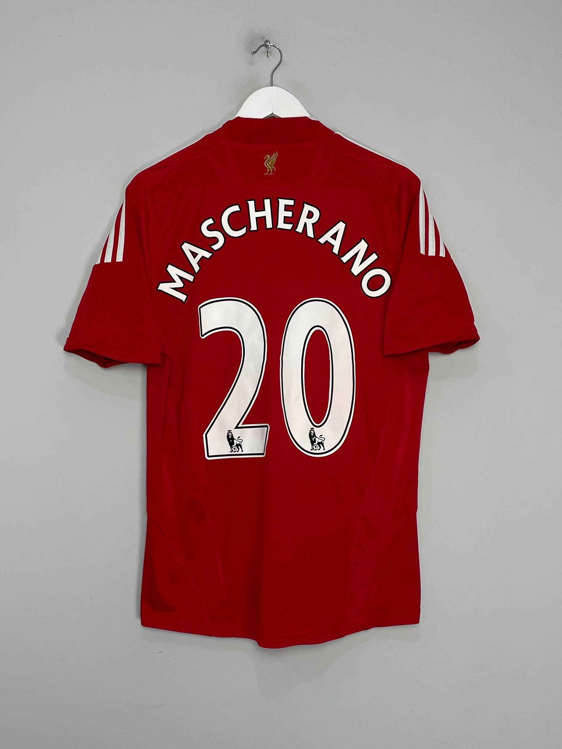 Shop 2008/10 LIVERPOOL MASCHERANO #20 HOME SHIRT (M) ADIDAS, classic football shirts, vintage football shirts & retro soccer jerseys at Cult Kits