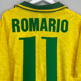 1991/93 BRAZIL ROMARIO #11 HOME SHIRT (XL) UMBRO
