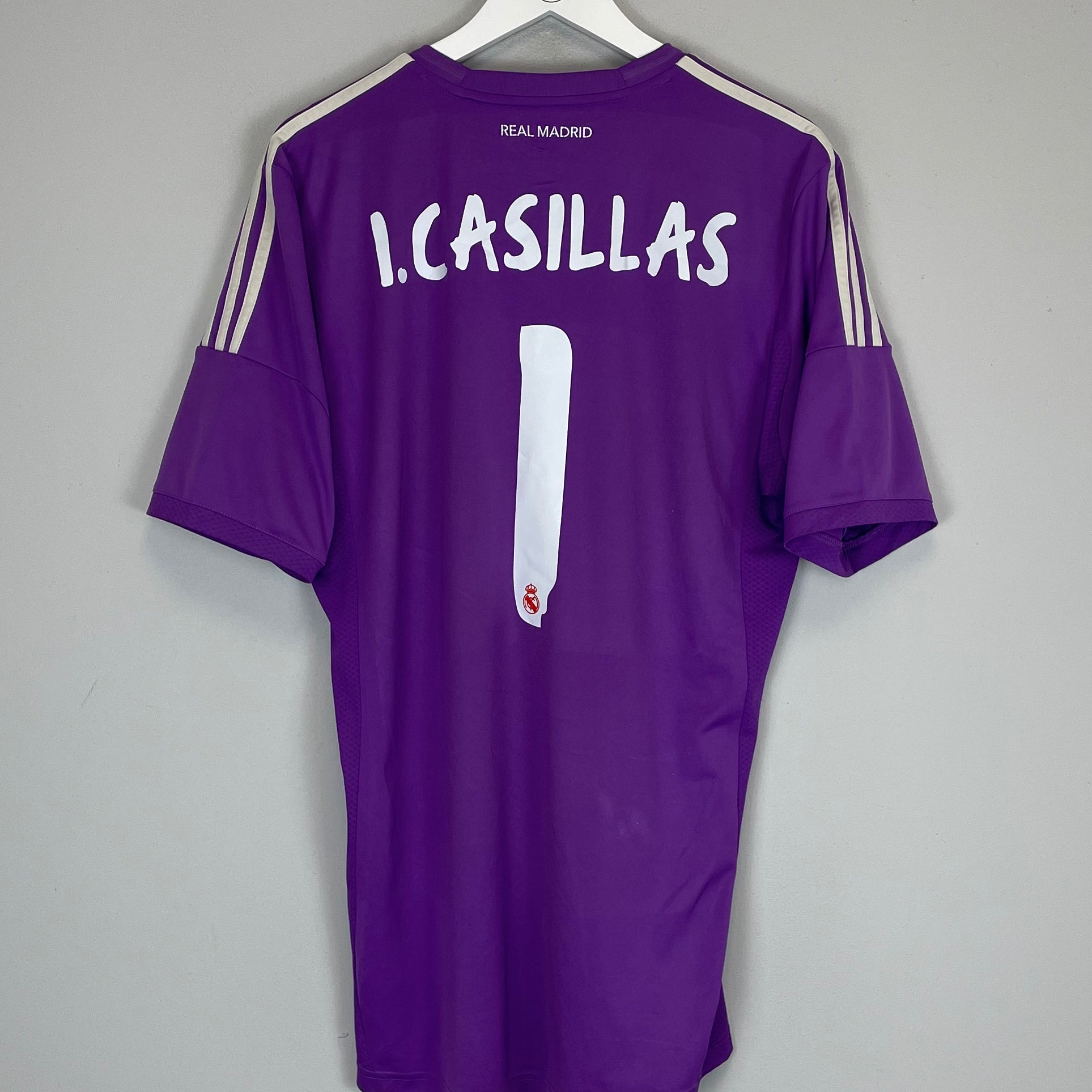 Shop 2013/14 REAL MADRID I.CASILLAS #1 GK SHIRT (L) ADIDAS, classic football shirts, vintage football shirts & retro soccer jerseys at Cult Kits
