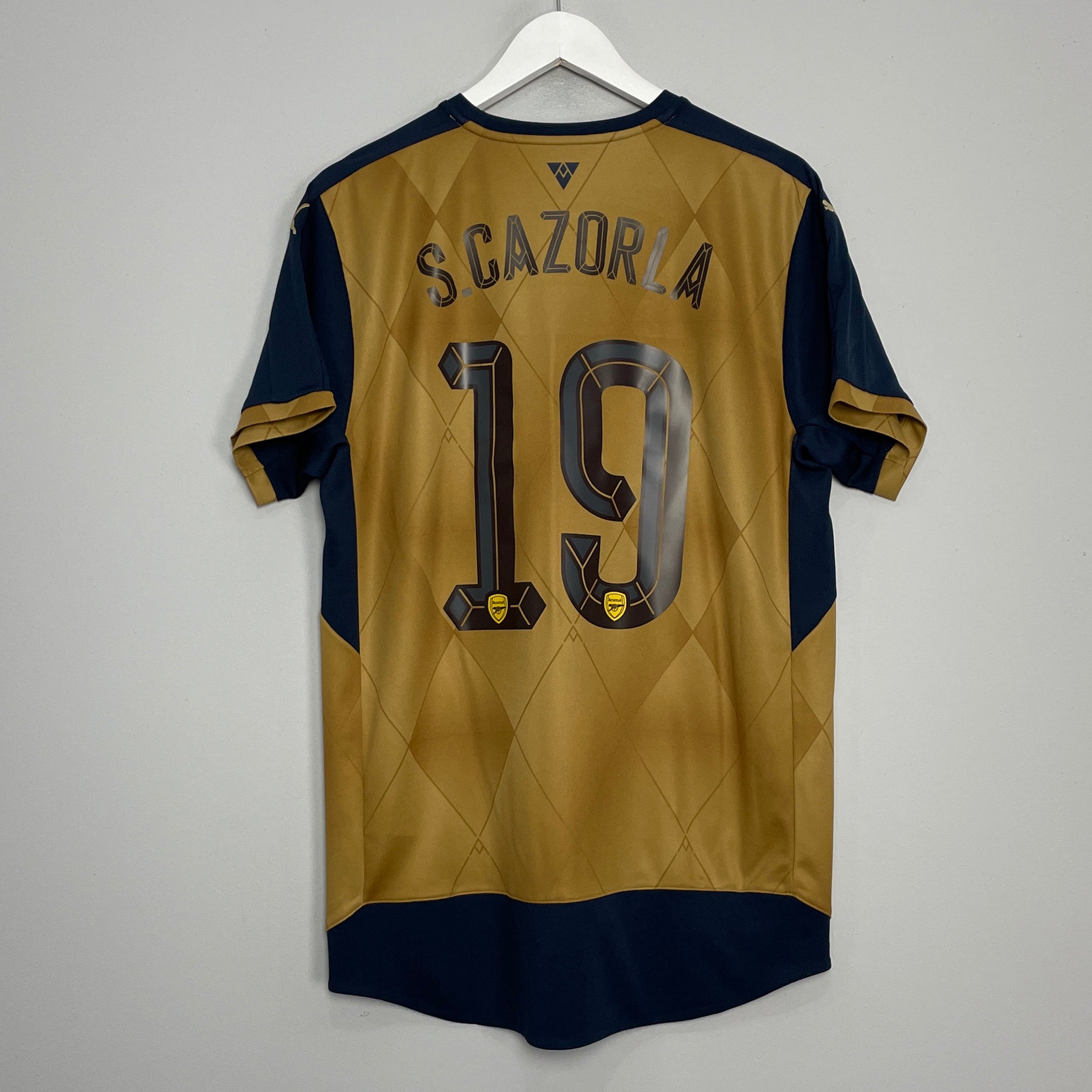 Shop 2015/16 ARSENAL S.CAZORLA #19 AWAY SHIRT (L) PUMA, classic football shirts, vintage football shirts & retro soccer jerseys at Cult Kits