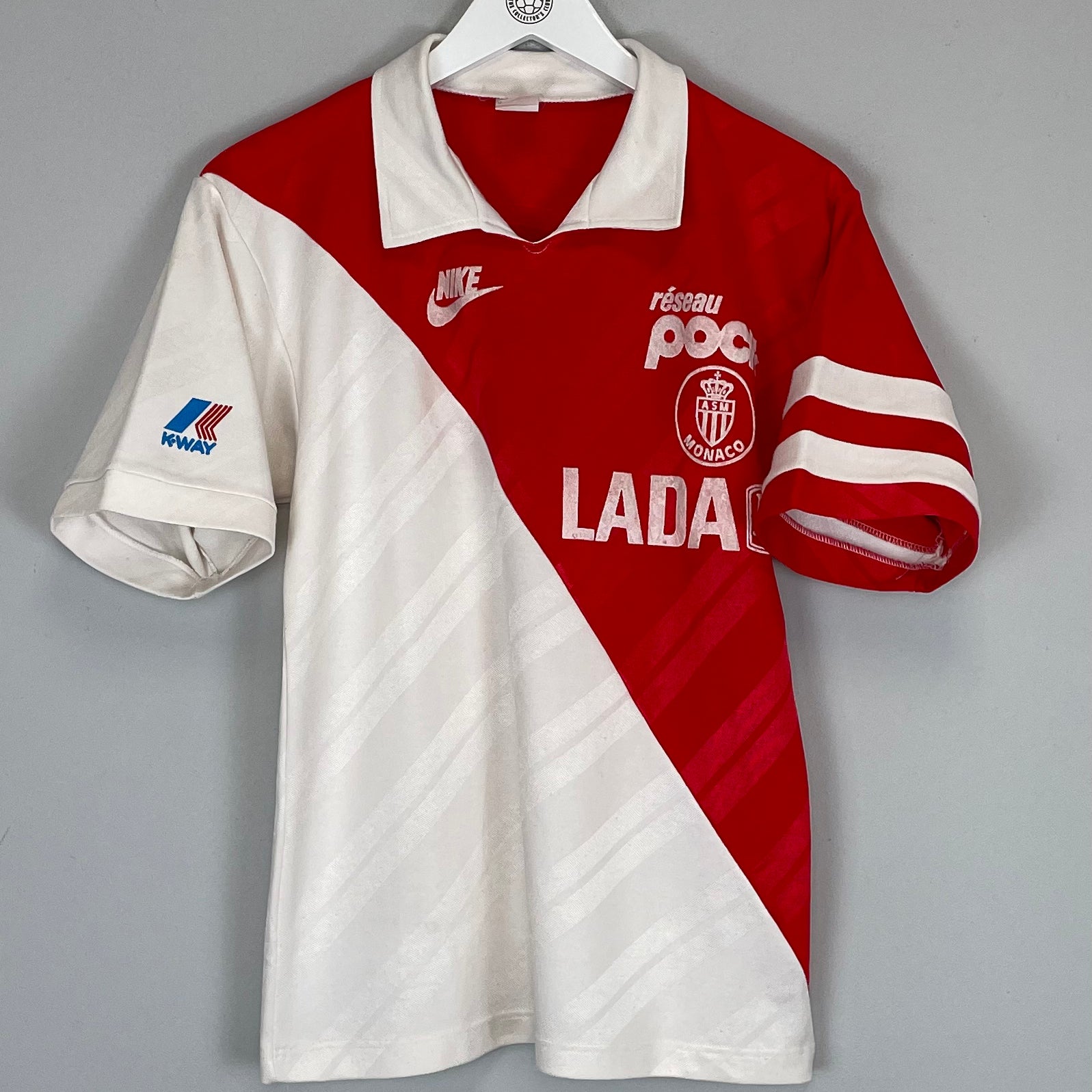 Shop 1989/90 MONACO HOME SHIRT (S) NIKE, classic football shirts, vintage football shirts & retro soccer jerseys at Cult Kits