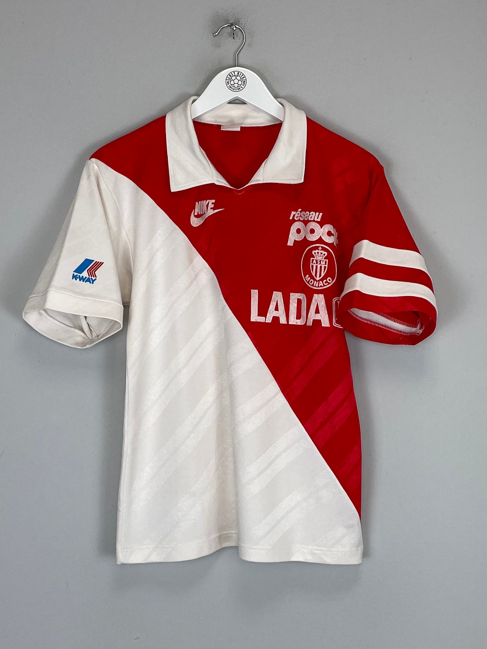 Shop 1989/90 MONACO HOME SHIRT (S) NIKE, classic football shirts, vintage football shirts & retro soccer jerseys at Cult Kits