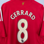 Shop 2008/10 LIVERPOOL GERRARD #8 HOME SHIRTS (XL) ADIDAS, classic football shirts, vintage football shirts & retro soccer jerseys at Cult Kits