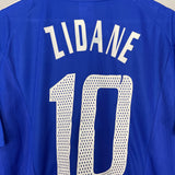 Shop 2002/04 FRANCE ZIDANE #10 HOME SHIRT (L) ADIDAS, classic football shirts, vintage football shirts & retro soccer jerseys at Cult Kits