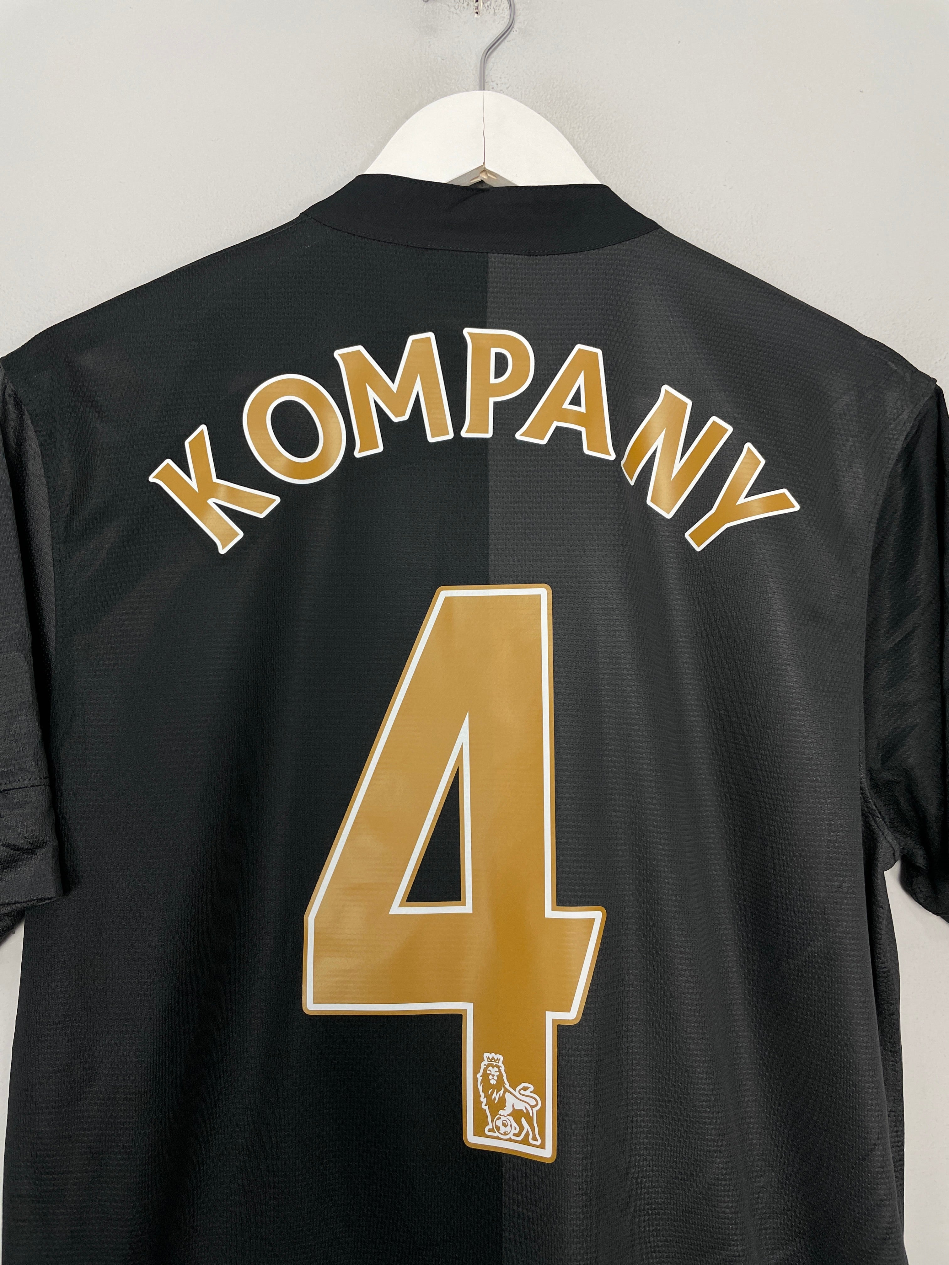 Shop 2013/14 MANCHESTER CITY KOMPANY #4 AWAY SHIRT (M) NIKE, classic football shirts, vintage football shirts & retro soccer jerseys at Cult Kits