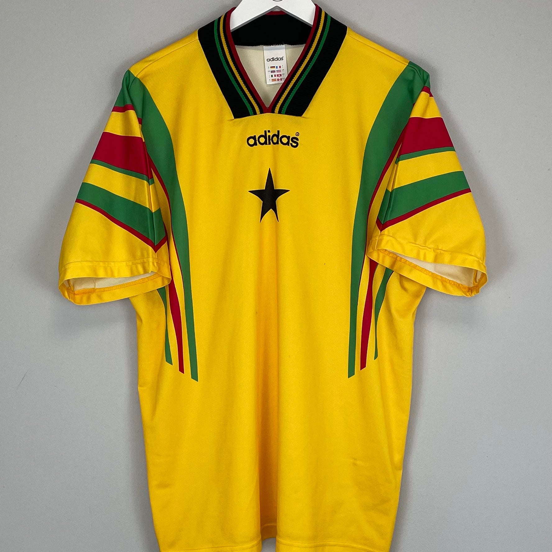 Shop 1996/98 GHANA #7 HOME SHIRT (L) ADIDAS, classic football shirts, vintage football shirts & retro soccer jerseys at Cult Kits