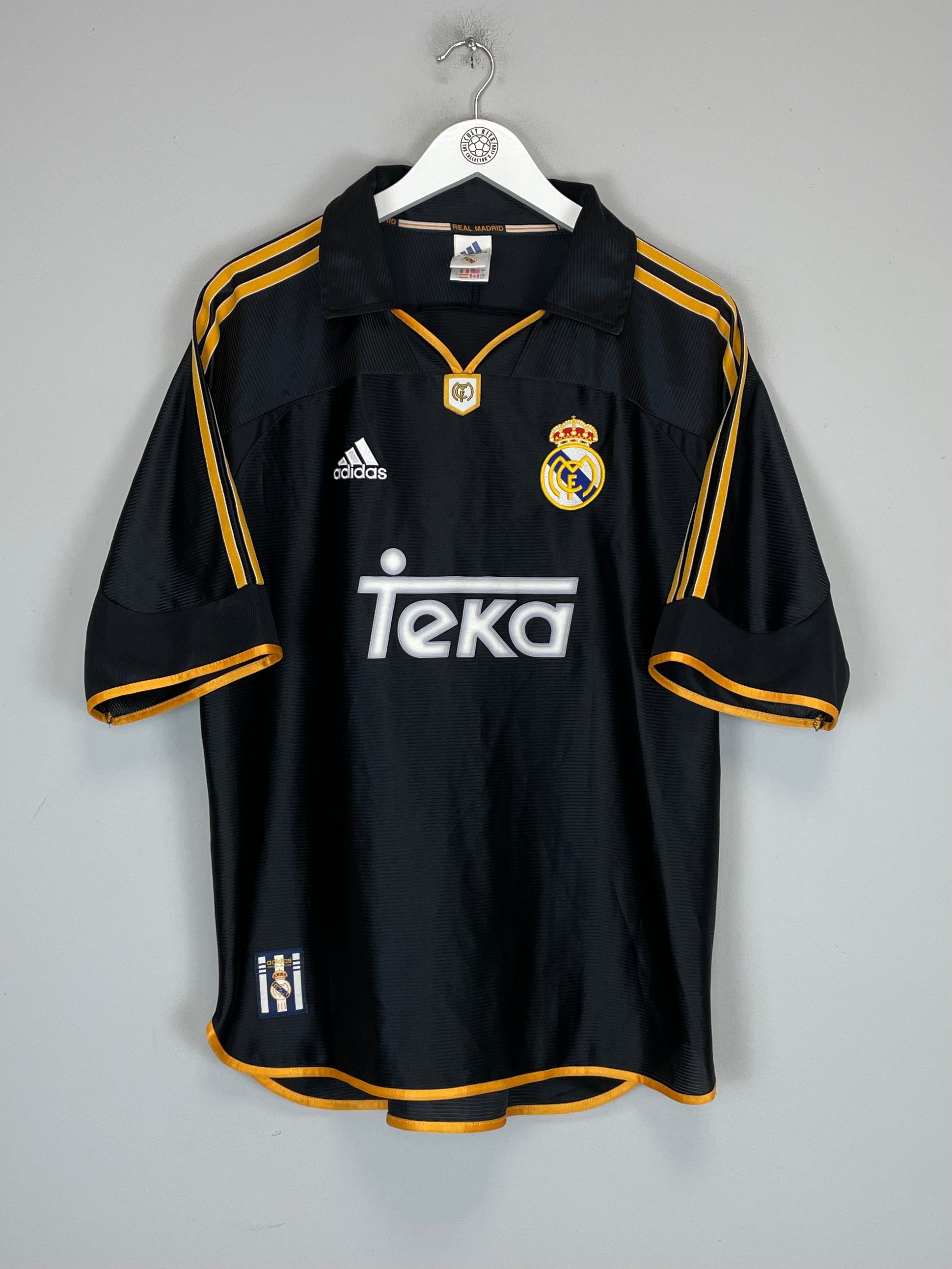 1999/01 REAL MADRID MCMANAMAN #8 *SIGNED* AWAY SHIRT (L) ADIDAS 1999/01 REAL MADRID MCMANAMAN #8 *SIGNED* AWAY SHIRT (L) ADIDAS