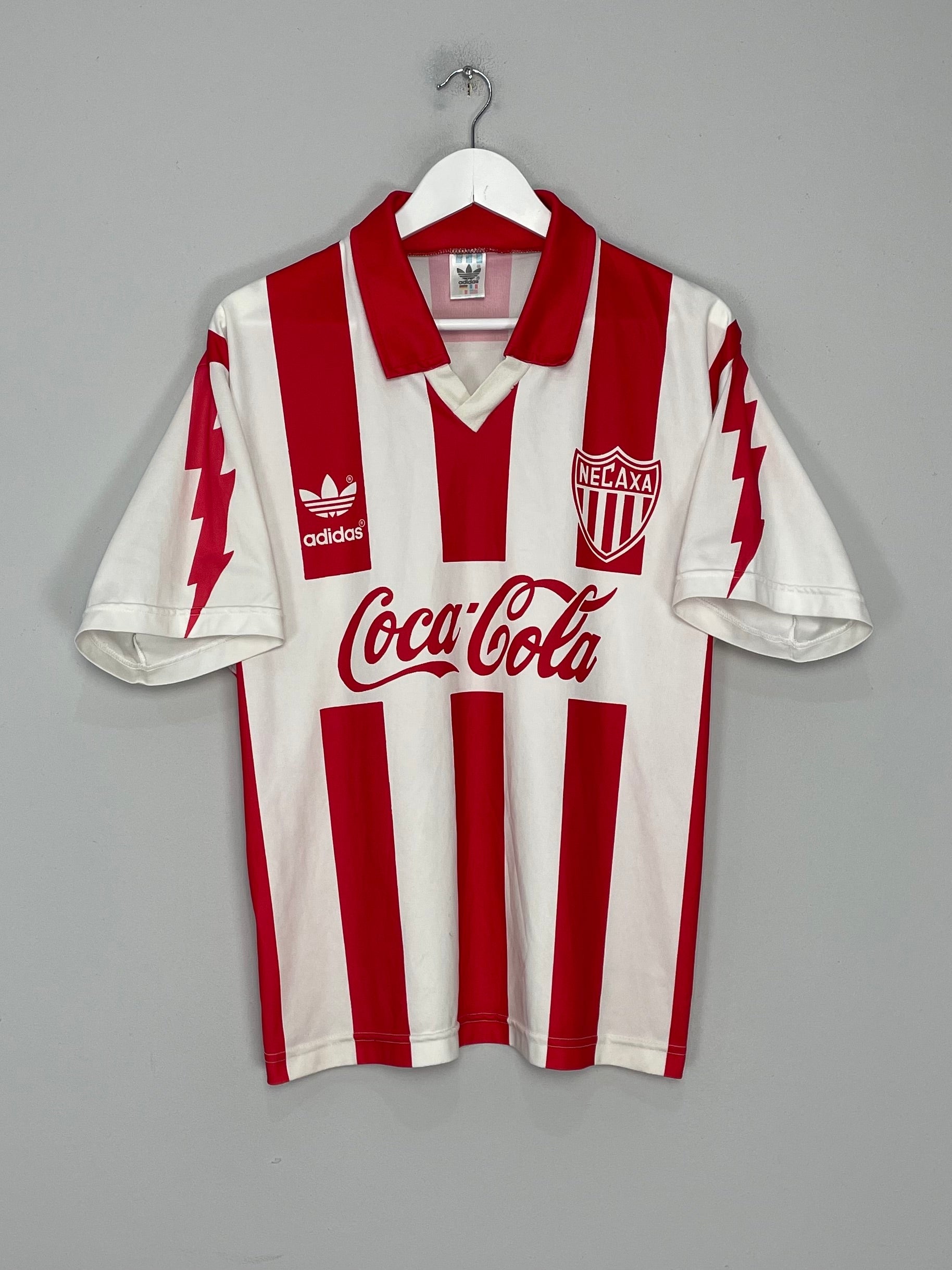 Shop 1994/95 NECAXA HOME SHIRT (M) ADIDAS, classic football shirts, vintage football shirts & retro soccer jerseys at Cult Kits