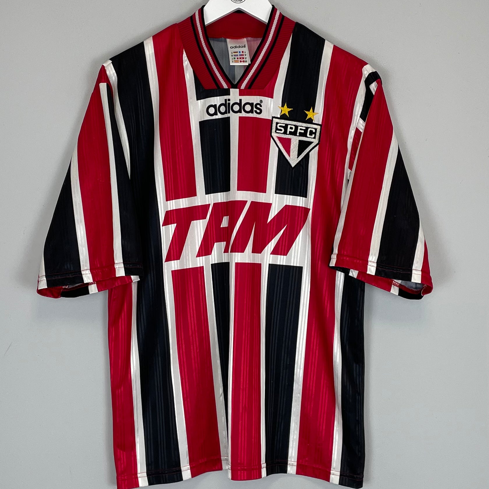 Shop 1996 SAO PAULO HOME SHIRT (M) ADIDAS, classic football shirts, vintage football shirts & retro soccer jerseys at Cult Kits