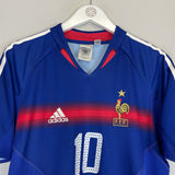2004/06 FRANCE ZIDANE #10 HOME SHIRT (M) ADIDAS