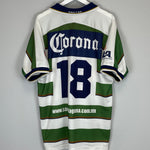 Shop 2000/01 SANTOS LAGUNA #18 HOME SHIRT (XL) CORONA SPORT, classic football shirts, vintage football shirts & retro soccer jerseys at Cult Kits