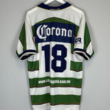 Shop 2000/01 SANTOS LAGUNA #18 HOME SHIRT (XL) CORONA SPORT, classic football shirts, vintage football shirts & retro soccer jerseys at Cult Kits