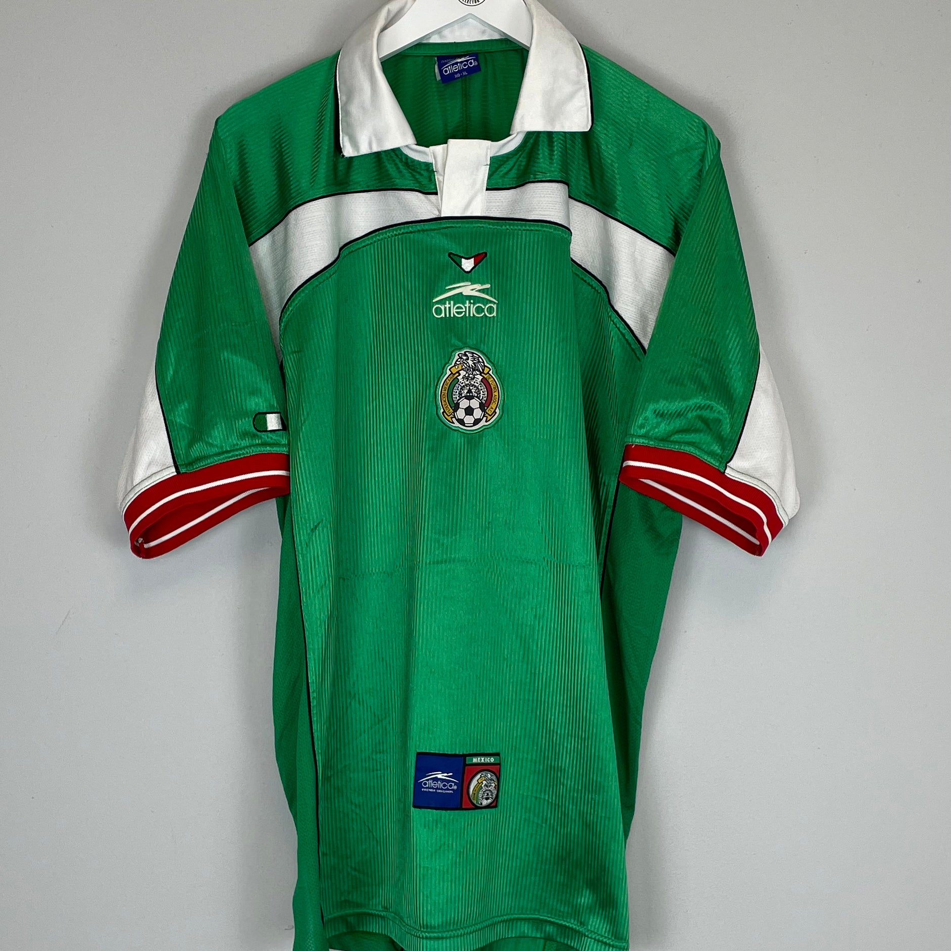 Shop 2000/01 MEXICO HOME SHIRT (XL) ATLETICA, classic football shirts, vintage football shirts & retro soccer jerseys at Cult Kits
