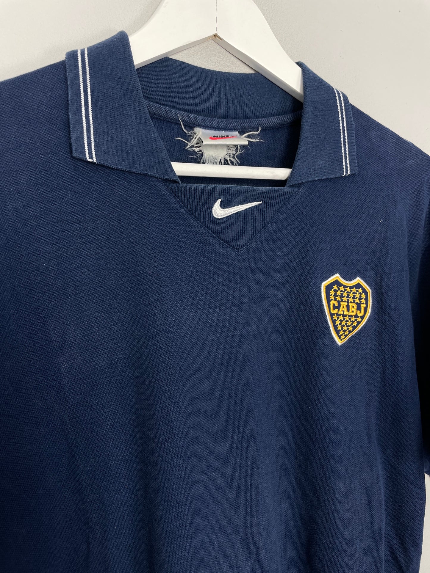 CULT KITS - 1998/00 BOCA JUNIORS TRAINING POLO SHIRT (L) NIKE â Cult Kits