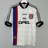 Shop 1996/98 BAYERN MUNICH AWAY SHIRT (M) ADIDAS, classic football shirts, vintage football shirts & retro soccer jerseys at Cult Kits