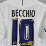 2010/11 LEEDS UNITED BECCHIO #10 HOME SHIRT (L) MACRON