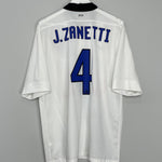 2011/12 INTER MILAN J.ZANETTI #4 AWAY SHIRT (XL) NIKE