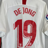 2019/20 SEVILLA DE JONG #19 *BNWT* HOME SHIRT (XL) NIKE