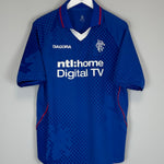 Shop 2002/03 RANGERS CANIGGIA #7 HOME SHIRT (L) DIADORA, classic football shirts, vintage football shirts & retro soccer jerseys at Cult Kits