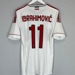 Shop 2012/13 AC MILAN IBRAHIMOVIC #11 AWAY SHIRT (M) ADIDAS, classic football shirts, vintage football shirts & retro soccer jerseys at Cult Kits