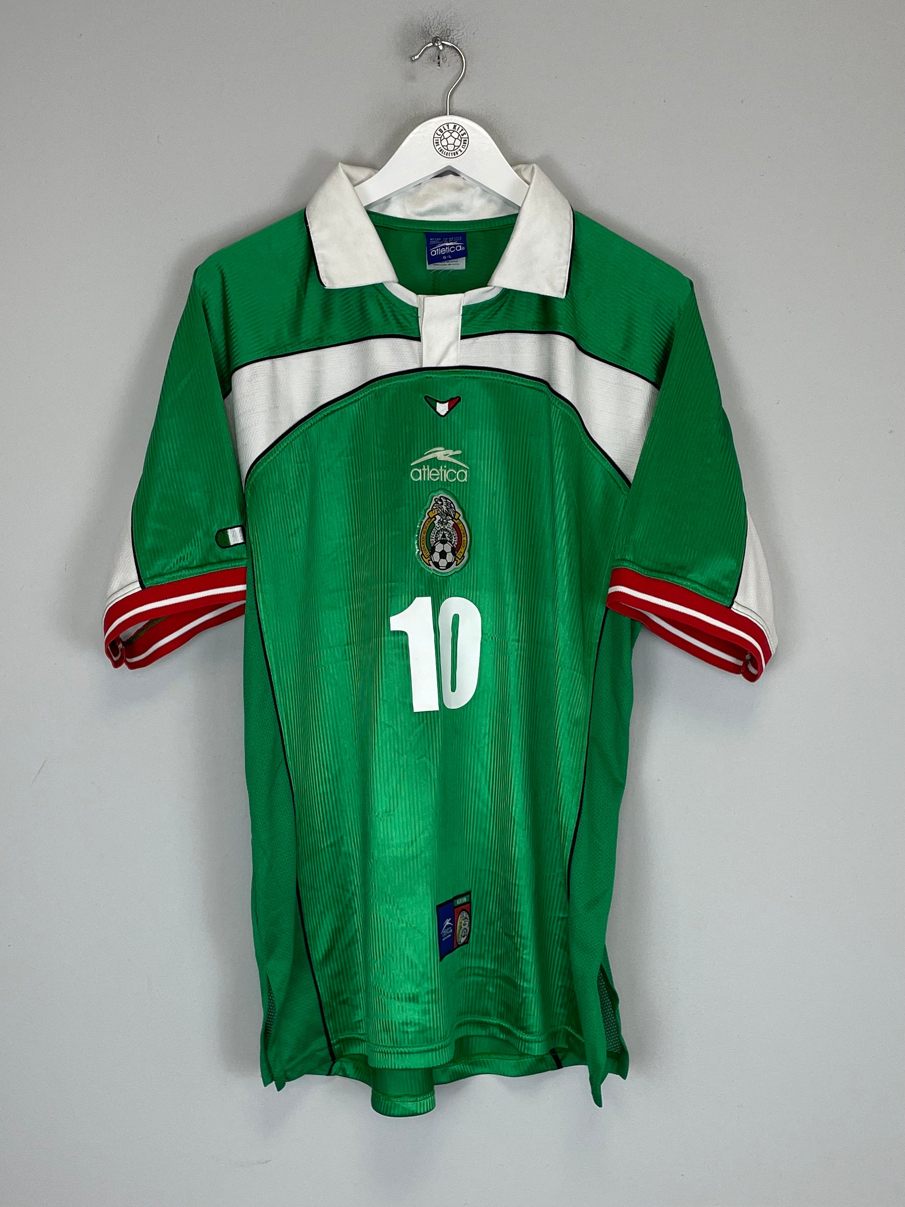 Shop 2000/01 MEXICO C.BLANCO #10 HOME SHIRT (L) ATLETICA, classic football shirts, vintage football shirts & retro soccer jerseys at Cult Kits