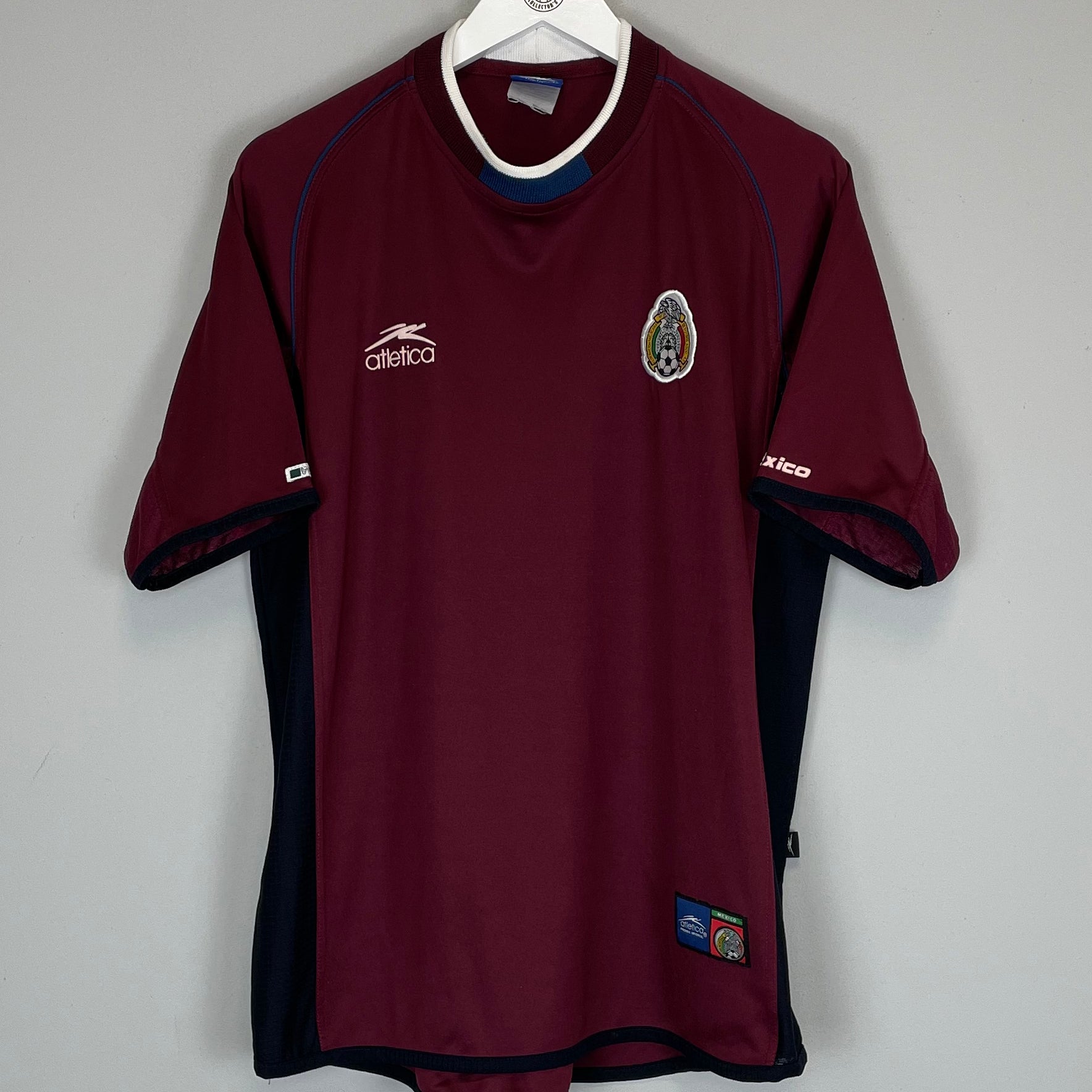 Shop 2001/02 MEXICO AWAY SHIRT (XL) ATLETICA, classic football shirts, vintage football shirts & retro soccer jerseys at Cult Kits