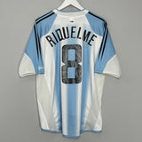 Shop 2004/05 ARGENTINA RIQUELME #8 HOME SHIRT (L) ADIDAS, classic football shirts, vintage football shirts & retro soccer jerseys at Cult Kits