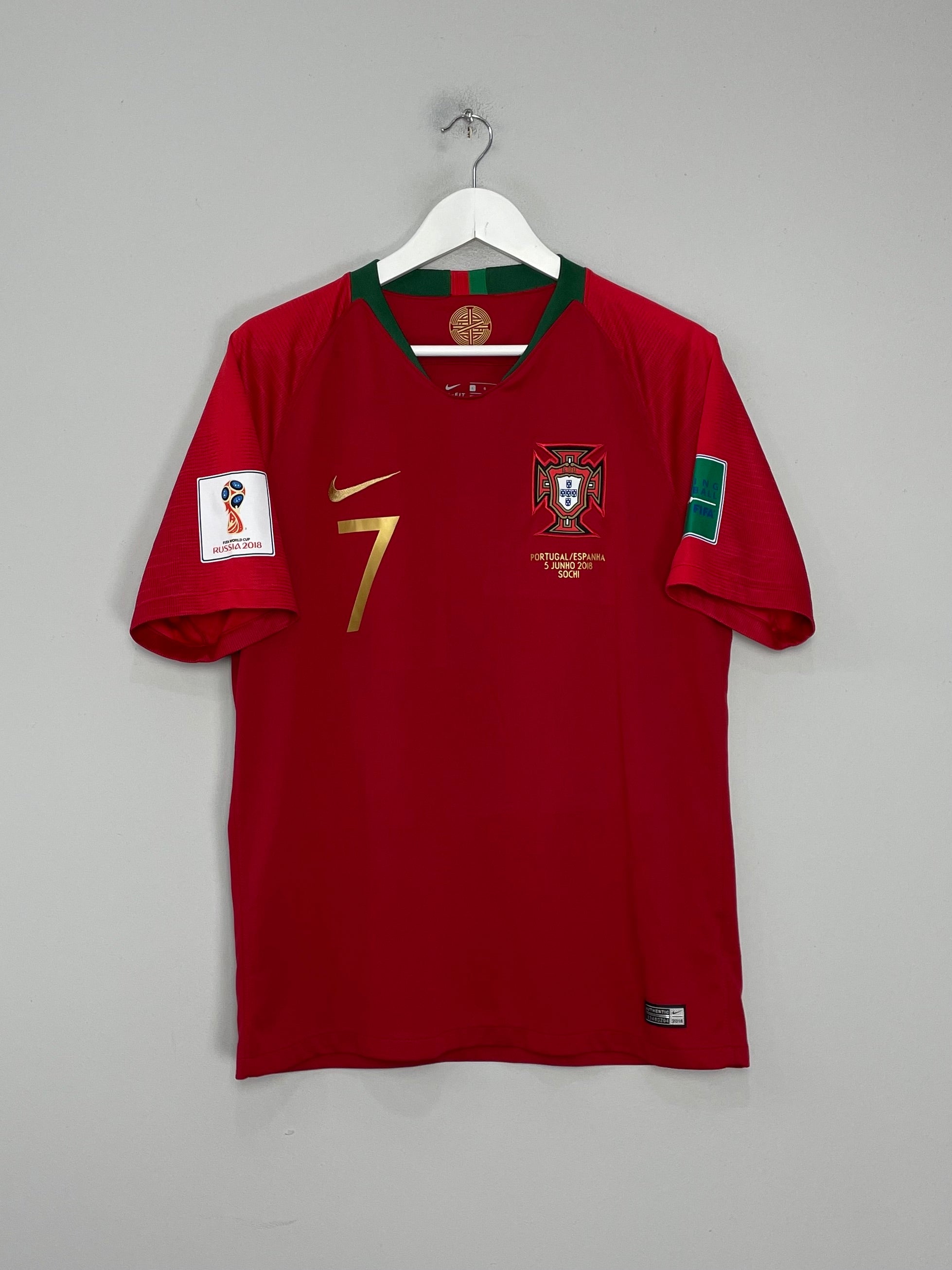 Shop 2018/19 PORTUGAL RONALDO #7 HOME SHIRT (L) NIKE, classic football shirts, vintage football shirts & retro soccer jerseys at Cult Kits