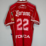 Shop 1999/00 TOLUCA #22 HOME SHIRT (L) ATLETICA, classic football shirts, vintage football shirts & retro soccer jerseys at Cult Kits