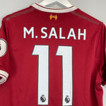 Shop 2017/18 LIVERPOOL M.SALAH #11 HOME SHIRT (S) NEW BALANCE, classic football shirts, vintage football shirts & retro soccer jerseys at Cult Kits