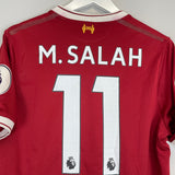 Shop 2017/18 LIVERPOOL M.SALAH #11 HOME SHIRT (S) NEW BALANCE, classic football shirts, vintage football shirts & retro soccer jerseys at Cult Kits