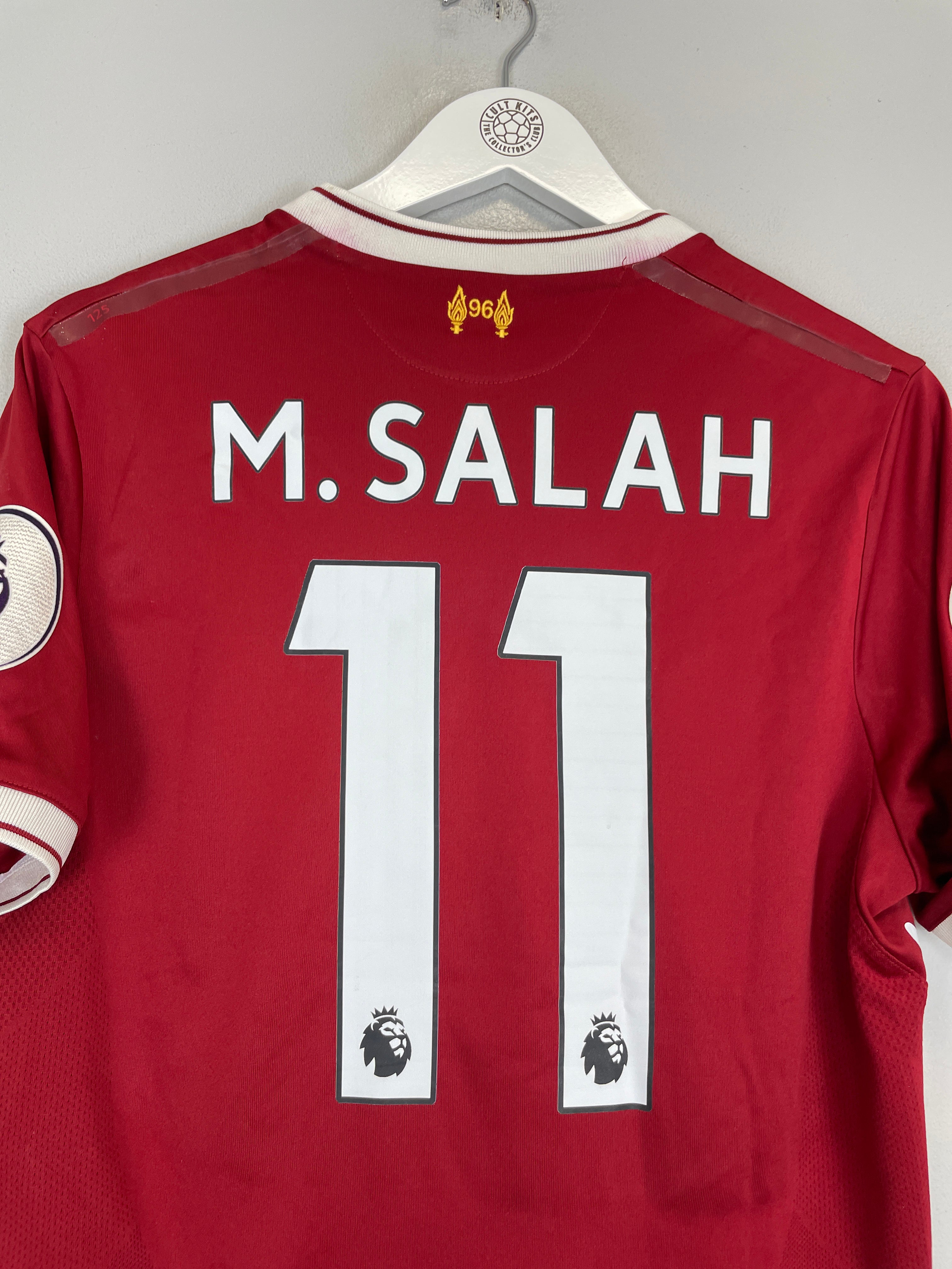 Shop 2017/18 LIVERPOOL M.SALAH #11 HOME SHIRT (S) NEW BALANCE, classic football shirts, vintage football shirts & retro soccer jerseys at Cult Kits
