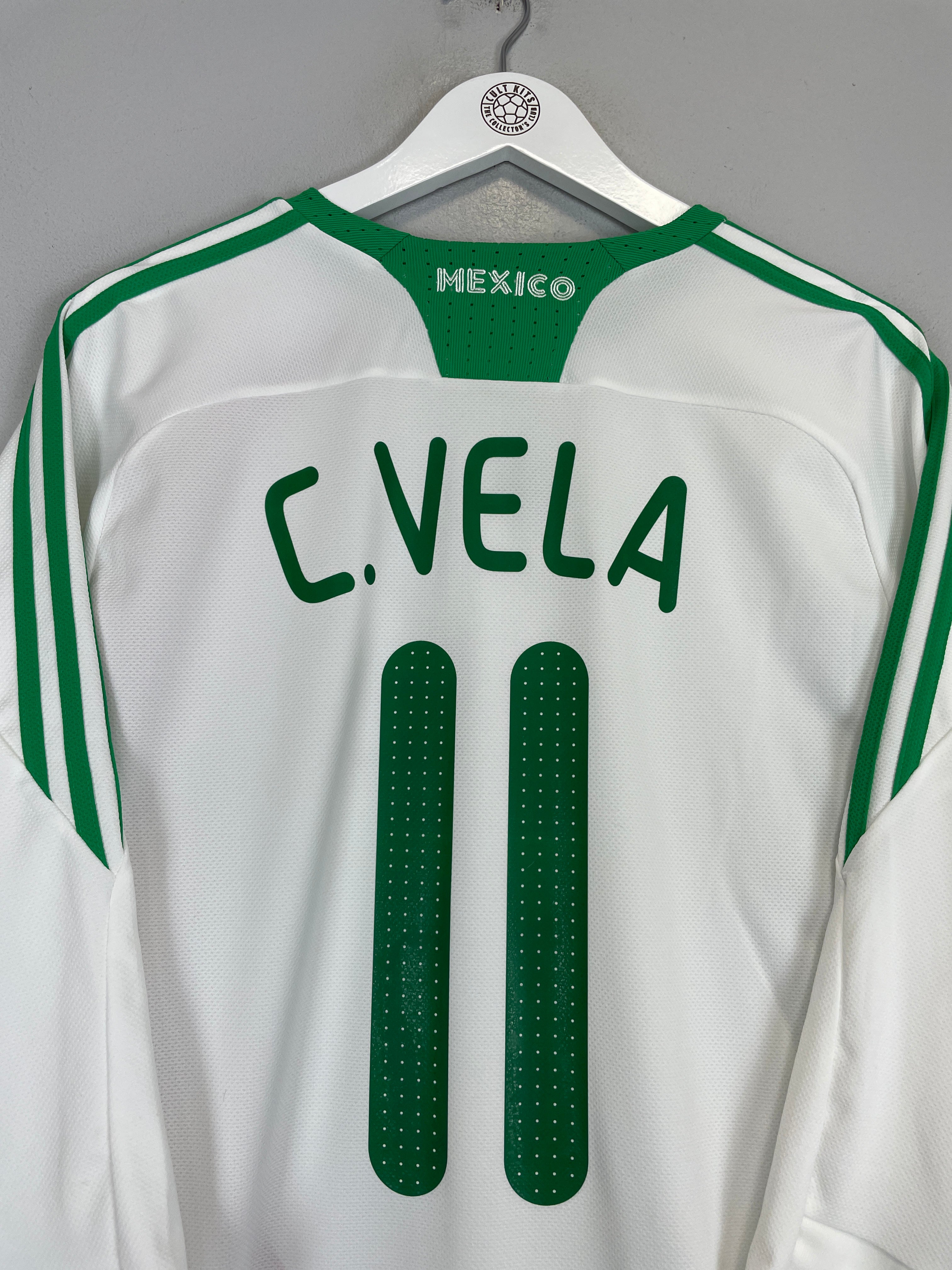 Shop 2008/09 MEXICO C.VELA #11 AWAY SHIRT (L) ADIDAS, classic football shirts, vintage football shirts & retro soccer jerseys at Cult Kits
