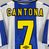 1994/96 MANCHESTER UNITED CANTONA #7 THIRD SHIRT (XL) UMBRO