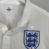 2009/10 ENGLAND CROUCH #9 L/S HOME SHIRT (XXL) UMBRO