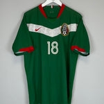 Shop 2006/07 MEXICO A.GUARDADO #18 HOME SHIRT (XL) NIKE, classic football shirts, vintage football shirts & retro soccer jerseys at Cult Kits