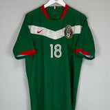 Shop 2006/07 MEXICO A.GUARDADO #18 HOME SHIRT (XL) NIKE, classic football shirts, vintage football shirts & retro soccer jerseys at Cult Kits