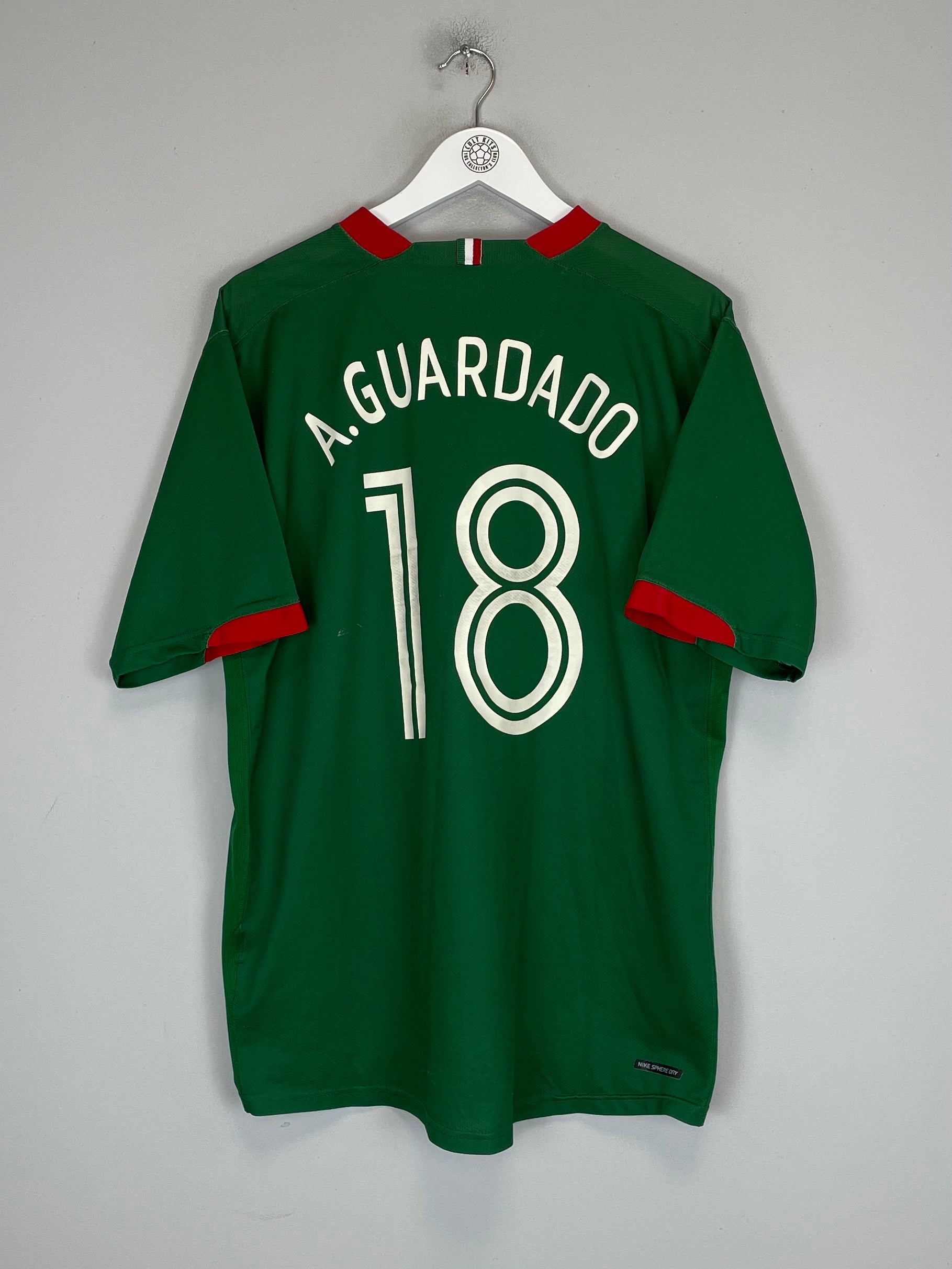 Shop 2006/07 MEXICO A.GUARDADO #18 HOME SHIRT (XL) NIKE, classic football shirts, vintage football shirts & retro soccer jerseys at Cult Kits