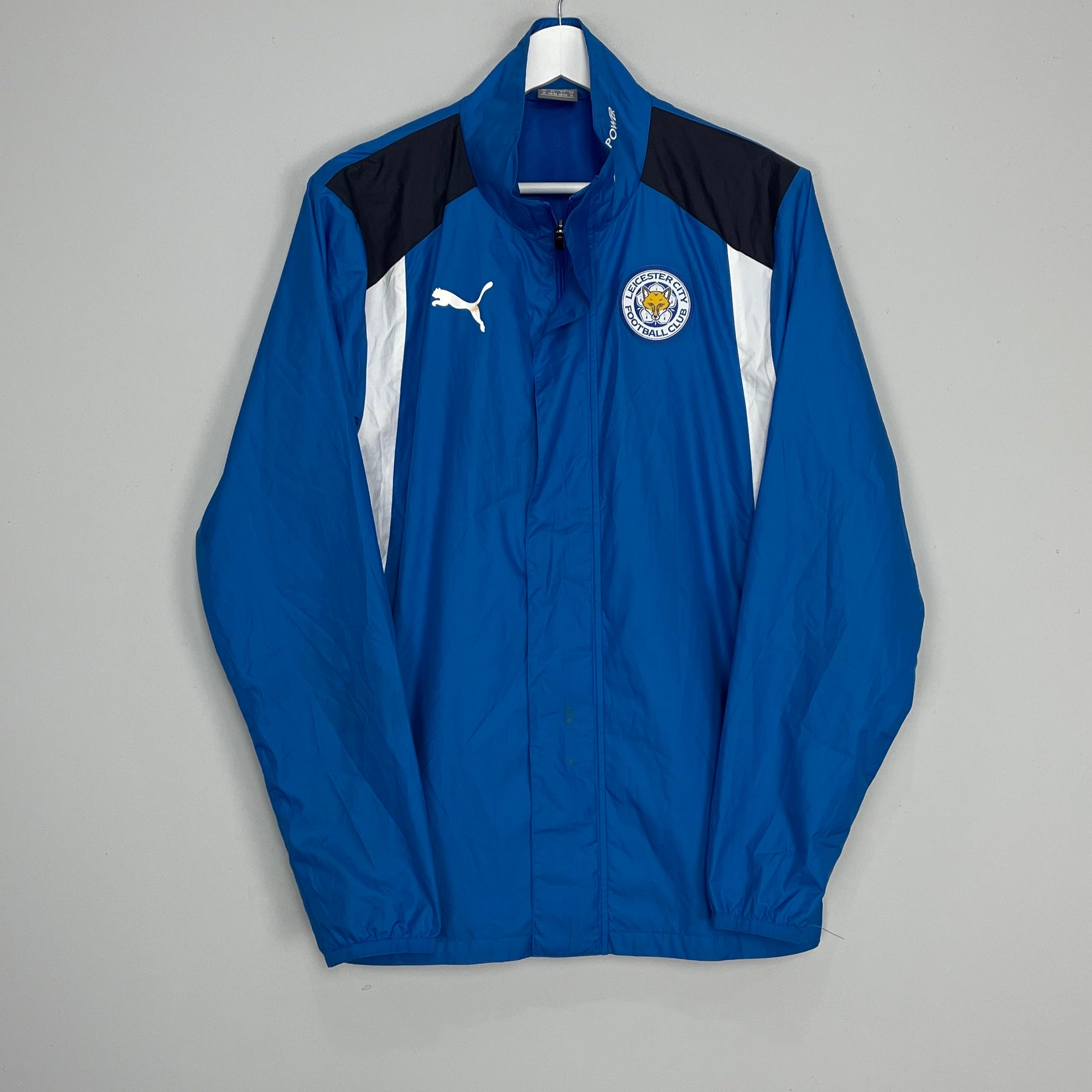 Shop 2015/16 LEICESTER CITY TRACK JACKET (M) PUMA, classic football shirts, vintage football shirts & retro soccer jerseys at Cult Kits