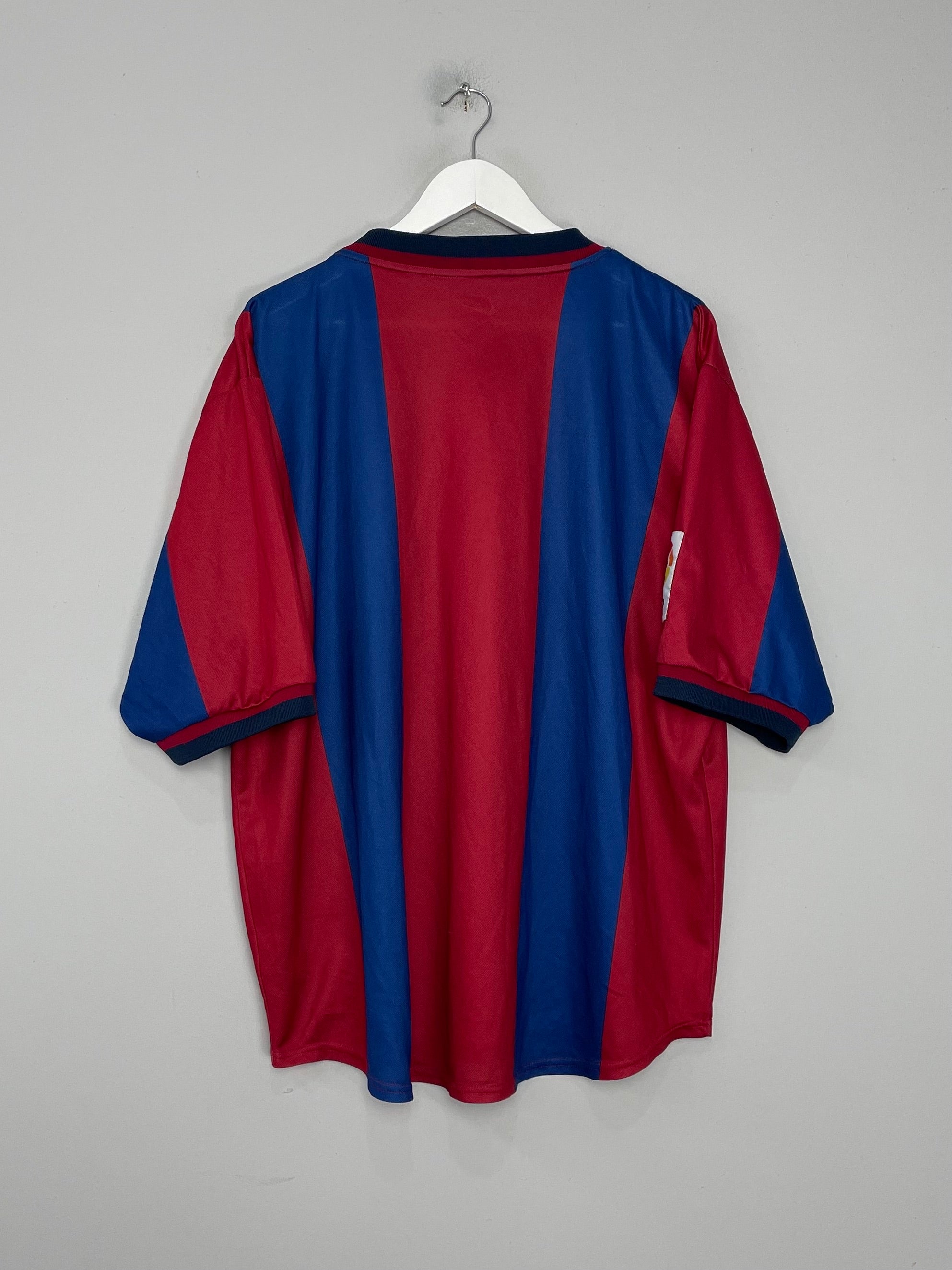 Shop 1998/99 BARCELONA HOME SHIRT (XXL) NIKE, classic football shirts, vintage football shirts & retro soccer jerseys at Cult Kits