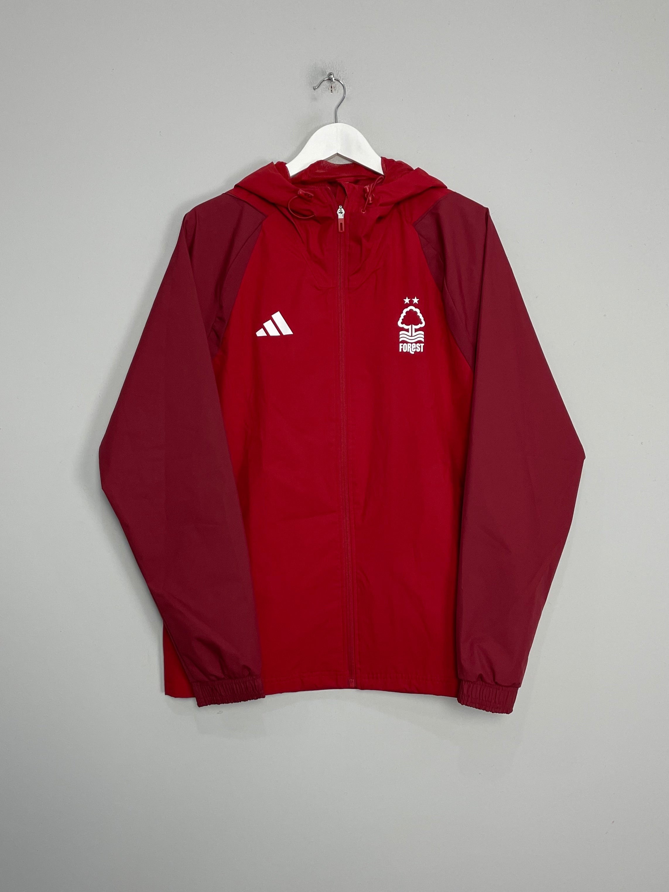 Shop 2023/24 NOTTINGHAM FOREST HOODED JACKET (M) ADIDAS, classic football shirts, vintage football shirts & retro soccer jerseys at Cult Kits