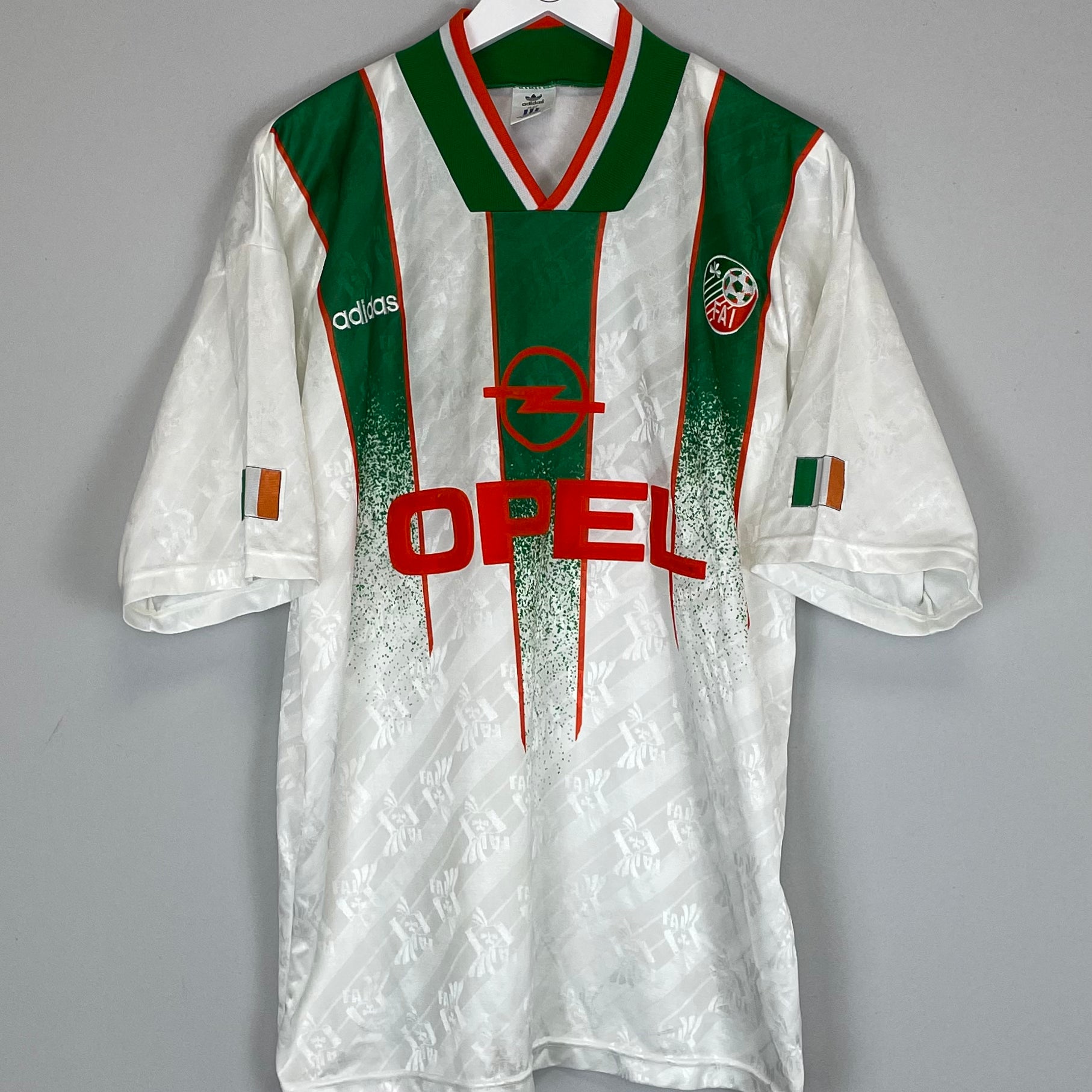 Shop 1994 IRELAND AWAY SHIRT (L) ADIDAS, classic football shirts, vintage football shirts & retro soccer jerseys at Cult Kits