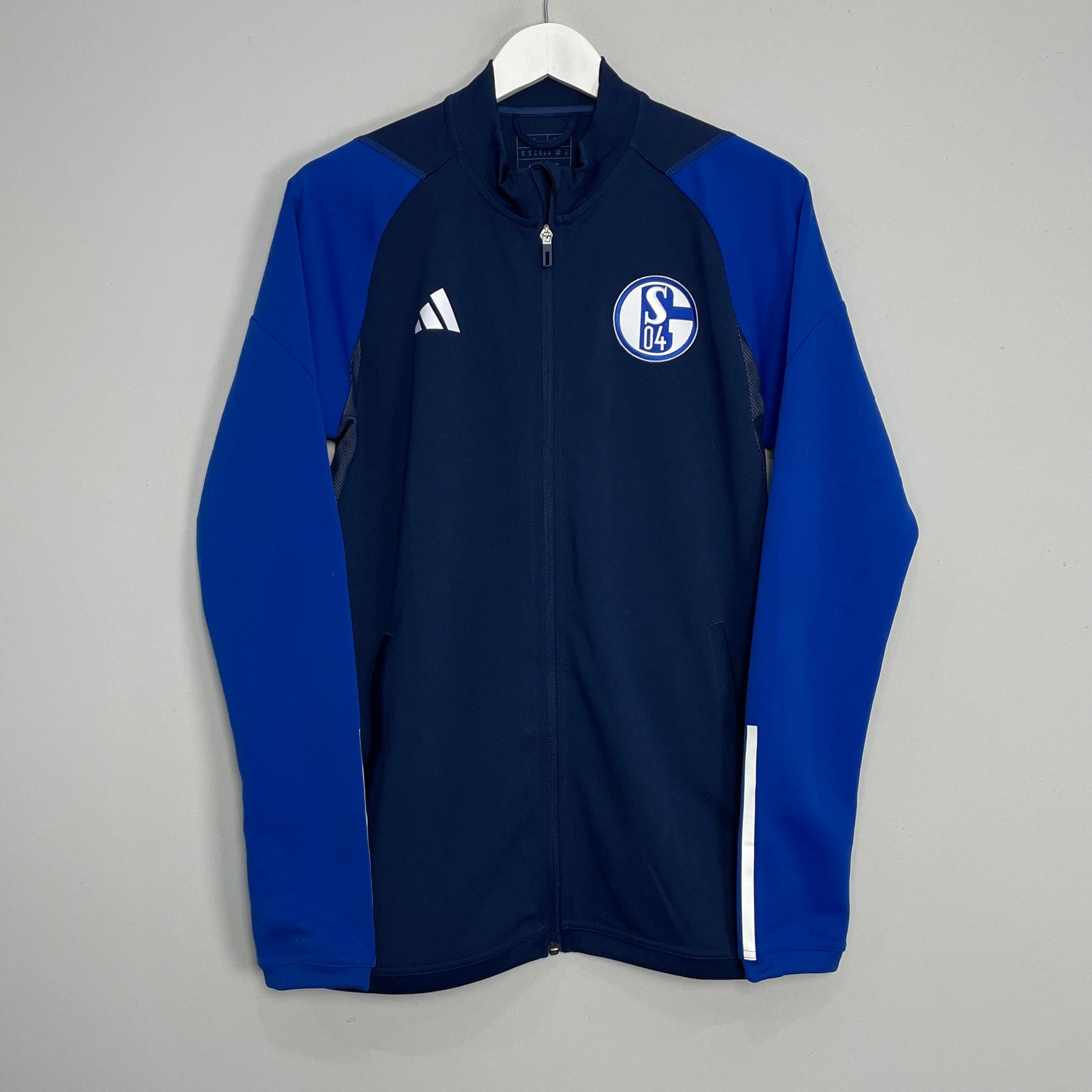 Shop 2023/24 SCHALKE TRACK JACKET (M) ADIDAS, classic football shirts, vintage football shirts & retro soccer jerseys at Cult Kits