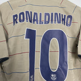 2003/04 BARCELONA RONALDINHO #10 AWAY SHIRT (S) NIKE