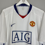 2008/10 MANCHESTER UNITED RONALDO #7 AWAY SHIRT (XXL) NIKE
