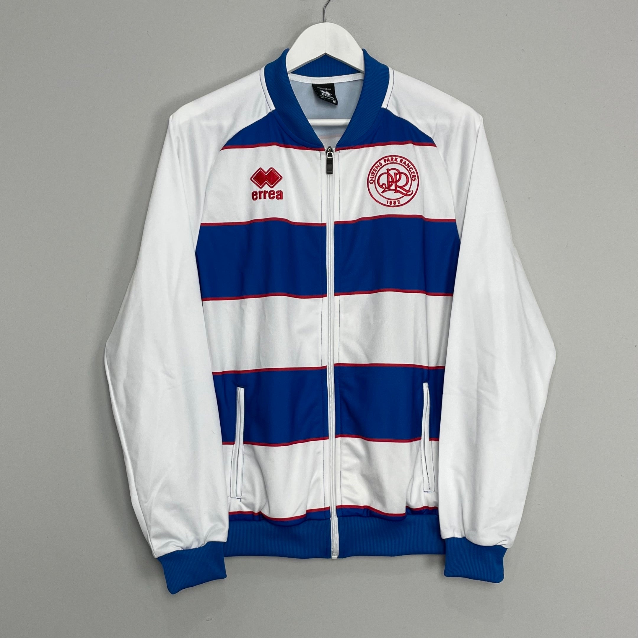 Shop 2023/24 QPR TRACK JACKET (M) ERREA, classic football shirts, vintage football shirts & retro soccer jerseys at Cult Kits