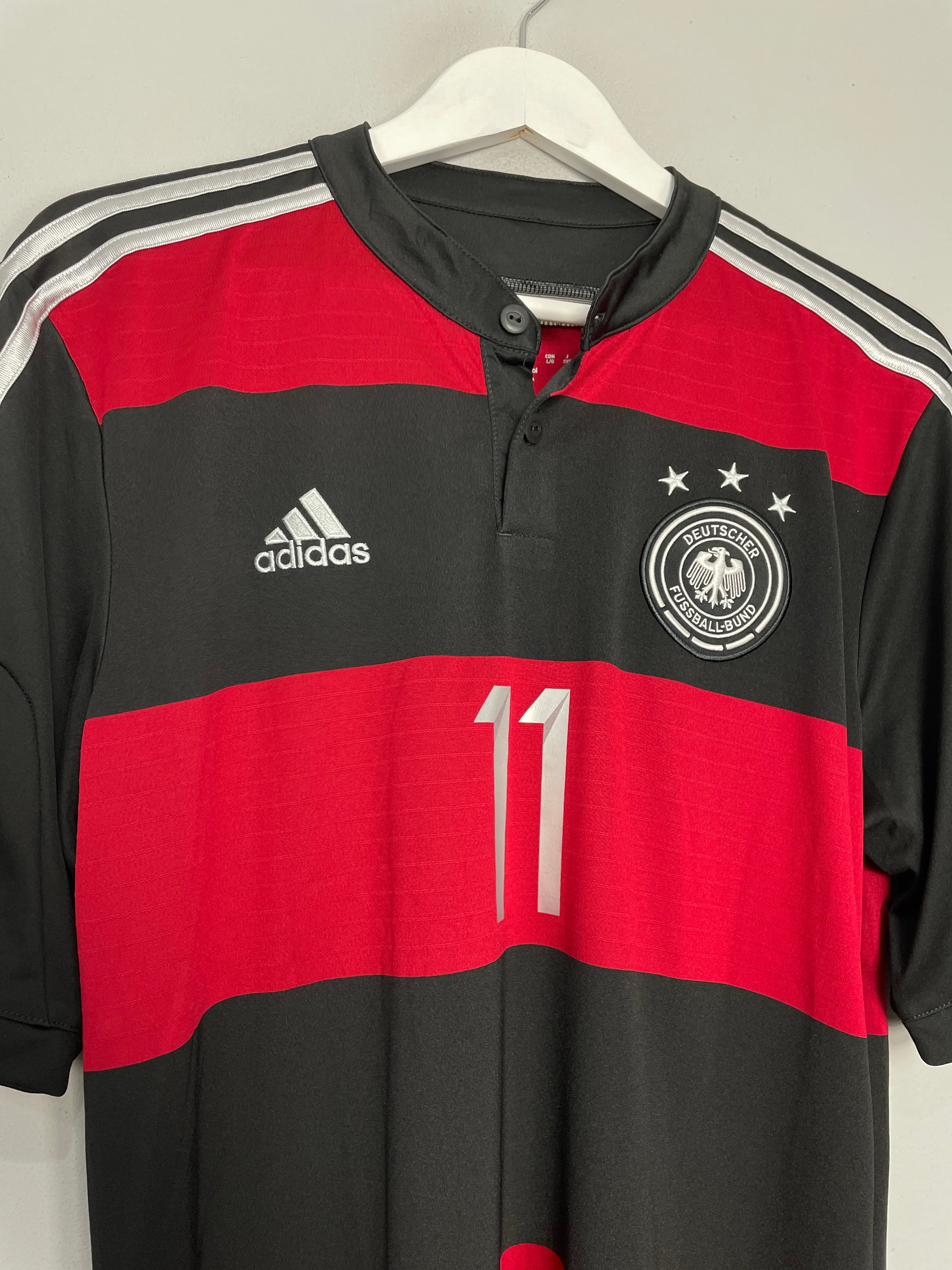 Shop 2014/15 GERMANY KLOSE #11 AWAY SHIRT (L) ADIDAS, classic football shirts, vintage football shirts & retro soccer jerseys at Cult Kits